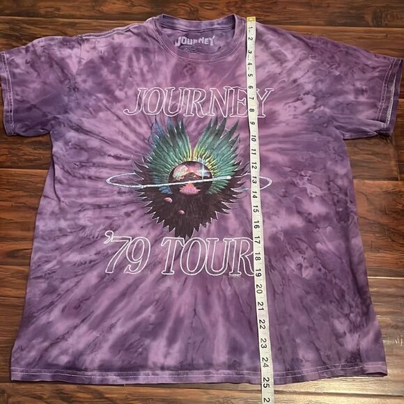 Journey Purple Tie Dye Reproduction 79’ Tour Graphic Shirt - Picture 6 of 7
